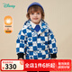 迪士尼寶寶（Disney Baby）迪士尼童裝男童羽絨服潮酷米奇時尚滿印羽絨服厚實防寒 藍白 7歲/身高140cm