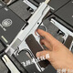 aqk1911成人玩具槍鋁合金bb全金屬手槍黃河牌發(fā)射器打氣球的搶彈 AQK8.0最新版電鍍銀（送6件套）