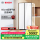 博世（BOSCH）冰箱【60cm超薄平嵌入】512L大容量家用雙開門對開門電冰箱 玻璃面板 抗菌凈味 支持國家補貼 K2A98EA20C白色