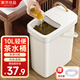 家杰優(yōu)品茶渣桶濾茶桶茶葉茶水垃圾桶排水管茶具茶漏廢水桶時(shí)尚帶蓋 10L
