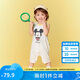 巴拉巴拉嬰兒連體衣男女童哈衣爬服2025夏兩件裝208225120208