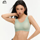 DGVV蠶絲薄內衣女夏舒適無(wú)鋼圈無(wú)痕背心式美背運動(dòng)小胸聚攏文胸罩 果綠色 M 95-115斤(70C 75A/B)