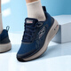 斯凱奇（Skechers）男鞋秋冬2025新款軟底運動(dòng)鞋防滑輕便跑步鞋網(wǎng)面百搭休閑鞋 海軍藍色-NVY 41