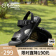 金利來男士涼鞋25年夏舒適輕便休閑鞋一鞋兩穿沙灘鞋G596520043AAF黑42