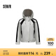森馬（Semir）羽絨服女撞色拼接潮酷流行時尚衣服春季三防寬松連帽外套戶外 白黑色調(diào)00319 165/88A/L