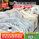 名創(chuàng)優(yōu)品（MINISO）水洗涼感夏被四件套空調(diào)被150x200cm夏涼被套裝夏季薄被子1.5x2米