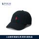 Polo Ralph Lauren 拉夫勞倫 男女同款 經(jīng)典款棉質(zhì)卡其布棒球帽RL52487 001-黑色 ONE