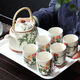 喆系特價(jià)大號茶壺茶盤(pán)陶瓷青花瓷功夫提梁壺家用簡(jiǎn)約茶具套裝廠(chǎng)家直銷(xiāo) 梅蘭竹菊 1壺6杯