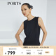 PORTS寶姿新品女裝優(yōu)雅束腰連體褲LL8P085NWB011 黑色 S 4