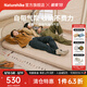 Naturehike挪客奶酪自動充氣墊 戶外折疊睡墊床加厚氣墊床露營床墊防潮地墊 杏仁黃/雙人/10cm/氣泵款
