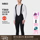 MBO  CARVICO?男子防潑水抓絨背帶騎行長褲 雙箭頭 T360 意式雙核 黑色 XL