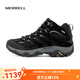 邁樂(lè )（Merrell）上新 戶(hù)外經(jīng)典徒步鞋男女款MOAB3 GTX中幫透氣防水耐磨防滑登山鞋J036243黑色(男款)41