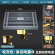 廣州潛水艇官方旗艦款銅防臭加厚通用型直排衛(wèi)生間通用 衛(wèi)生間淋浴地漏（限購(gòu)一件） 全銅槍灰色地漏