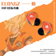 OKCSC elongz hifi有線(xiàn)耳機監聽(tīng)入耳式 3.5mm重低音耳塞 七龍珠配色 悟空橙