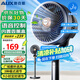 奧克斯（AUX）家用空氣循環(huán)扇遙控電風(fēng)扇家用搖頭電扇換氣扇循環(huán)對流風(fēng)扇節能語(yǔ)音定時(shí)立式家用電風(fēng)扇 AFS-20A-X2RC語(yǔ)音款