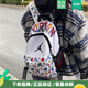 耐克（NIKE）官方女包兒童小包JORDAN 運動(dòng)休閑經(jīng)典mini款書(shū)包背包雙肩包男包 DZ3755-100/32*25*12cm 均碼