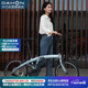大行（DAHON）P10折疊自行車20英寸10速鋁合金成人通勤V剎 PAA003 消光灰藍(lán)