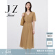 玖姿（JUZUI）商場同款優(yōu)雅輕盈肌理V領(lǐng)連衣裙女夏款JWEX50009 淺咖啡 L