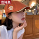 范詩奧復(fù)古小眾前進(jìn)帽女秋冬款日系百搭大頭圍貝雷帽韓版顯臉小報(bào)童帽子 橘色 M (56-58cm)