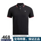 阿瑪尼（ARMANI）ARMANI阿瑪尼男裝新款短袖POLO衫男士T恤棉質(zhì)經(jīng)典鷹標(biāo)logo 黑色（8N1FB3） XL （160-180斤）僅供參考