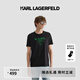 Karl Lagerfeld卡爾拉格斐2025夏季新款短袖T恤老佛爺男裝M22X1725 黑色 XL （52）