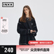 英克斯（inxx）APYD 廢土風臟洗感長袖T恤情侶裝撞色設計感套頭衫上衣男女同款 黑色 L