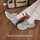 adidas 貝果鞋 ASTIR經(jīng)典復古厚底增高老爹鞋男女阿迪達斯三葉草   白/灰   36