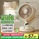 賽億風(fēng)寶usb桌面風(fēng)扇可充電小風(fēng)扇蓄電空氣循環(huán)扇家用搖頭便攜臺式小型驅(qū)蚊夜燈臥室宿舍電風(fēng)扇4000mA