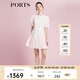 PORTS寶姿商場(chǎng)同款春季新款優(yōu)雅花卉印花短袖短連衣裙SD8D053PPC032 海棠+白 M (6)