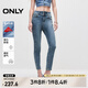 ONLY春夏休閑顯瘦高腰小腳褲九分褲牛仔褲女|124349017 J33 350水洗牛仔藍(lán) M (165) M褲長減短
