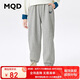 MQD童裝男大童秋季學(xué)院風(fēng)運(yùn)動(dòng)休閑針織長(zhǎng)褲 淺麻灰 130
