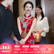 枝己新中式結(jié)婚禮服2025新款訂婚新娘旗袍敬酒服古嫁衣秀禾服出閣服 X2516(僅女裝) XL