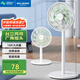 美菱（MeiLing）電風(fēng)扇/落地扇家用立式搖頭交流定頻電扇辦公/臥室節(jié)能省電/多葉落地式大風(fēng)量風(fēng)扇MPF-DT027