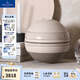 德國唯寶（Villeroy&Boch）【紅點大獎】拉布爾餐球 陶瓷多用餐球 歐式雙人份碗盤 餐具套裝 沐光荼白 7頭