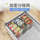 冰柜內(nèi)置物架分隔欄小冰柜內(nèi)部置物架分區(qū)隔板收納筐冷柜冷凍分隔 2列2排72*36*47