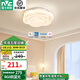 雷士（NVC） LED吸頂燈全光譜護(hù)眼奶油風(fēng)兒童房臥室房間燈書房大氣燈飾燈具 36W 玫瑰【全光譜護(hù)眼+三檔調(diào)色】