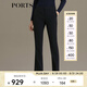 PORTS寶姿秋冬新品女裝時(shí)尚通勤黑色褲子高腰直筒西裝褲 ALN9P010PWB017-BLACK-1 XS (2)