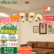 雷士（NVC）美式中古風(fēng)吊燈客廳大燈餐廳燈復(fù)古風(fēng)客廳木棉吊燈NDBD10A-024