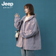 JEEP SPIRIT新款夏季防曬衣男女同款透氣冰絲防紫外線(xiàn)運動(dòng)戶(hù)外休閑輕薄外套 9617淺灰 M （建議120-135斤）