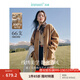 茵曼（INMAN）100%羊毛美拉德雙面呢外套2024冬女裝新款洋氣高級(jí)感毛呢大衣上衣 咖啡色 S
