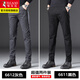 啄木鳥(niǎo)春秋季休閑褲男修身褲子商務(wù)休閑褲百搭直筒褲男士長(cháng)褲男裝春秋裝 6612灰色+6611黑色 34