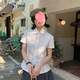 樂卡利 韓系短袖襯衫女jk制服學院風poloT恤學生蕾絲邊夏季收腰顯瘦上衣 韓系短袖襯衫【白】 M （115斤內(nèi)）