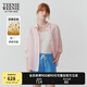 Teenie Weenie小熊女裝襯衫夏季新款松弛老錢輕奢亞麻白色長袖襯衣 粉色 M