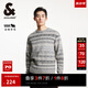 杰克·瓊斯（JACK&JONES）男裝冬季時(shí)尚百搭潮舒適休閑寬松針織衫圓領(lǐng)織花毛衣男224413024 G41淺花灰色 S 170