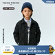 Teenie Weenie Kids【小吐司輕羽絨】小熊童裝24冬中性三防羽絨服 黑松露小吐司（黑色） 130 cm