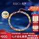 IL&CO尤珂「花彩綾」天然彩寶石手鏈女銀碧璽手串七夕情人節(jié)禮物送女友 【聚財(cái)納福】8克拉多色寶石手鏈