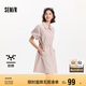 森馬（Semir）連衣裙女翻領燈籠袖休閑風2025夏季防曬收腰短裙戶外109325114027