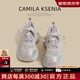CAMILA KSENIA官網(wǎng)小c&k老爹鞋女2025新款夏季休閑百搭厚底增高巴黎炸街運(yùn)動(dòng)鞋 粉色 37