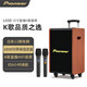 先鋒（Pioneer） 家庭KTV無線藍(lán)牙拉桿音箱樂器音箱便攜戶外音響大音量廣場舞k歌直播唱歌專業(yè)配用麥克風(fēng) 配無線雙麥10寸-內(nèi)置聲卡-可藍(lán)牙