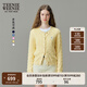Teenie Weenie【趙露思同款】小熊女裝毛衣新款黃色針織衫空調開(kāi)衫 黃色 S